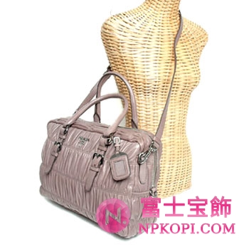 プラダ（PRADA）NAPPA GAUFRE　レディース2wayハンドバッグ　アッシュブラウン　BL0733-QRD-572 